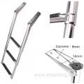 Stainless steel ship boarding platform ladder